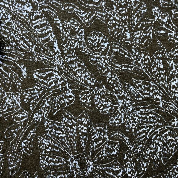 Free People Sahara Print High Back Long Sleeve Top V-Neck Stretch Medium F125 - Picture 3 of 11